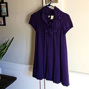 EUC Vintage Anthro S Moth purple sweater tunic